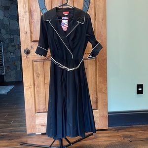 Deadly Dames By Pinup Couture Long Sleeve Swing Dress “Haunted Housewives “